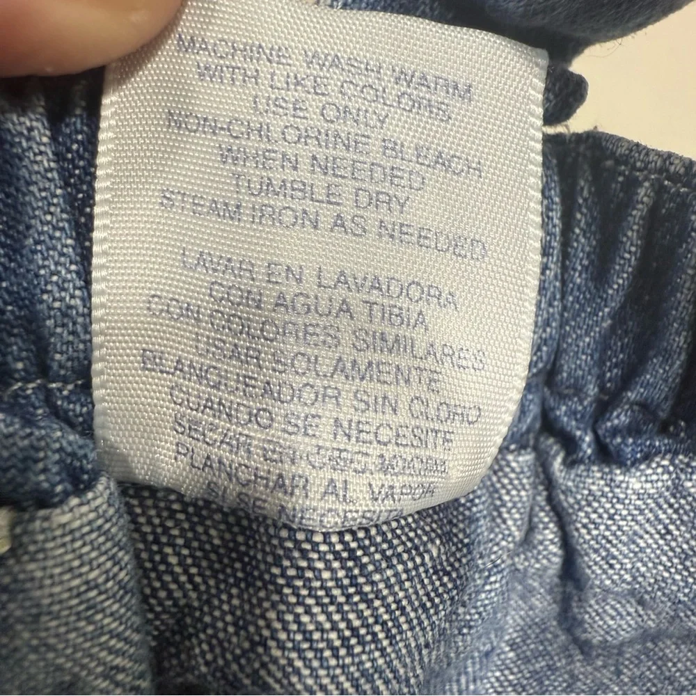 Y2K Arizona Jean Company Blue Denim Overall Skirt Size 6-9 Months